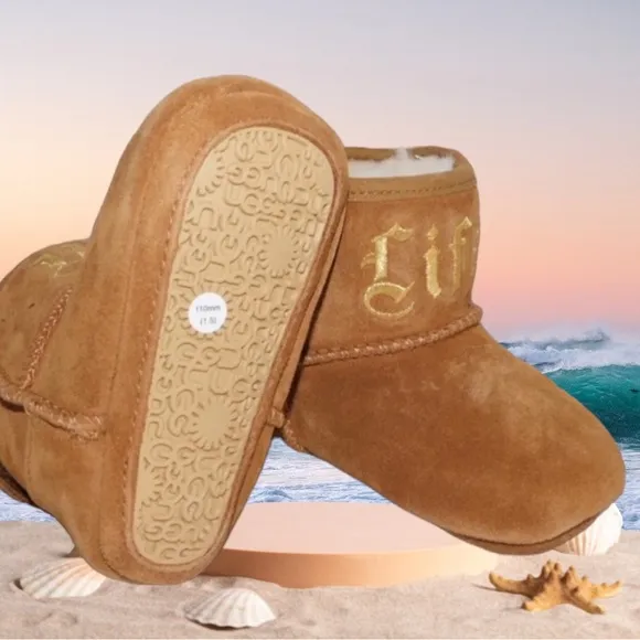 UGG LIMITED EDITION JESSE   JEREMY SCOTT BOOTS INFANT BABY 6-12 MOS 2/3 CHESTNUT