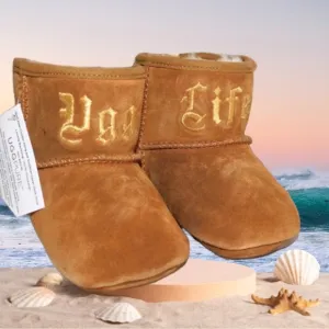 UGG LIMITED EDITION JESSE   JEREMY SCOTT BOOTS INFANT BABY 6-12 MOS 2/3 CHESTNUT
