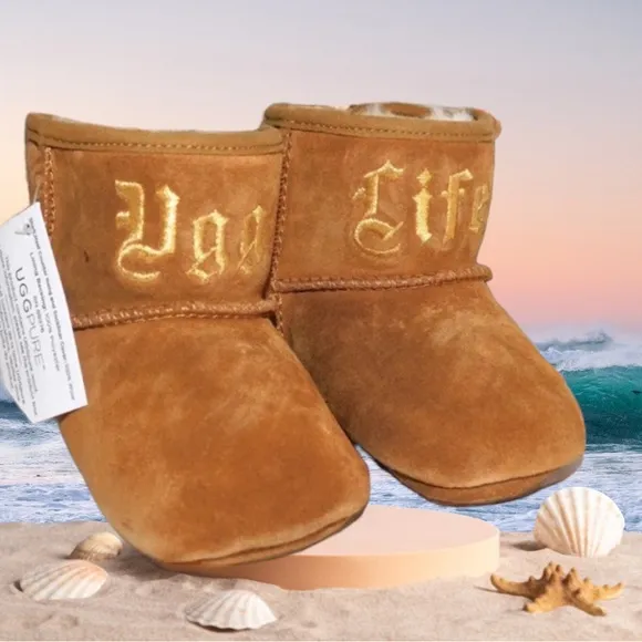 UGG LIMITED EDITION JESSE   JEREMY SCOTT BOOTS INFANT BABY 6-12 MOS 2/3 CHESTNUT
