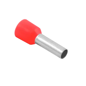 Unicrimp QBFR1 Bootlace Ferrule 1.0mmý Red French (100 Pack)