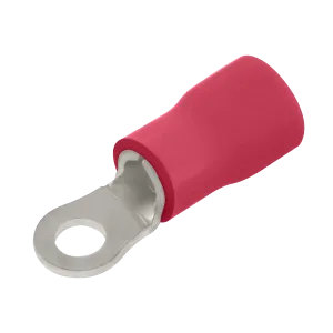 Unicrimp QRR5 Red Ring Terminal - 5mm Hole (100 Pack)