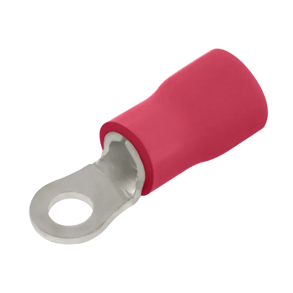 Unicrimp QRR5 Red Ring Terminal - 5mm Hole (100 Pack)