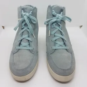 Used Sorel Women's Out N About Wedge Crushed Blue Chalk Boots Sz 8