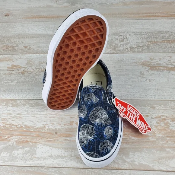 Vans Classic Slip On Wire Frame Skulls