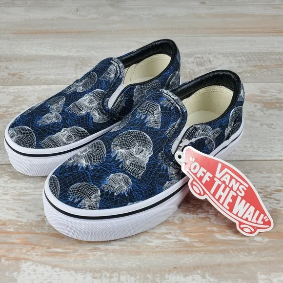 Vans Classic Slip On Wire Frame Skulls
