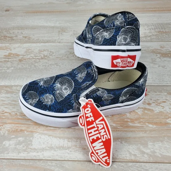 Vans Classic Slip On Wire Frame Skulls