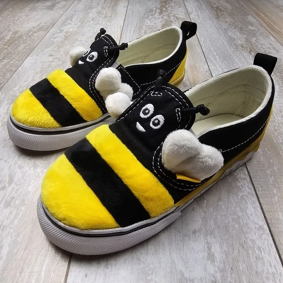 Vans Slip On Velcro 🐝Bee Kind🐝