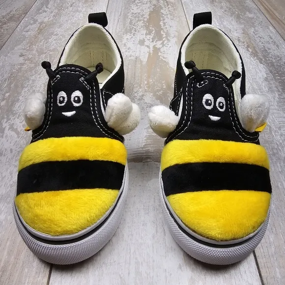 Vans Slip On Velcro 🐝Bee Kind🐝
