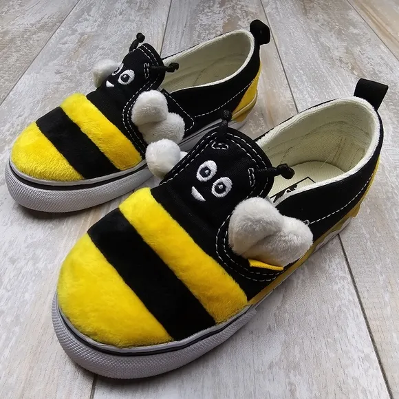 Vans Slip On Velcro 🐝Bee Kind🐝