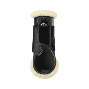 Veredus TRC Vento Training Boot Horse Rear Leg - Techno Sheepskin - Black