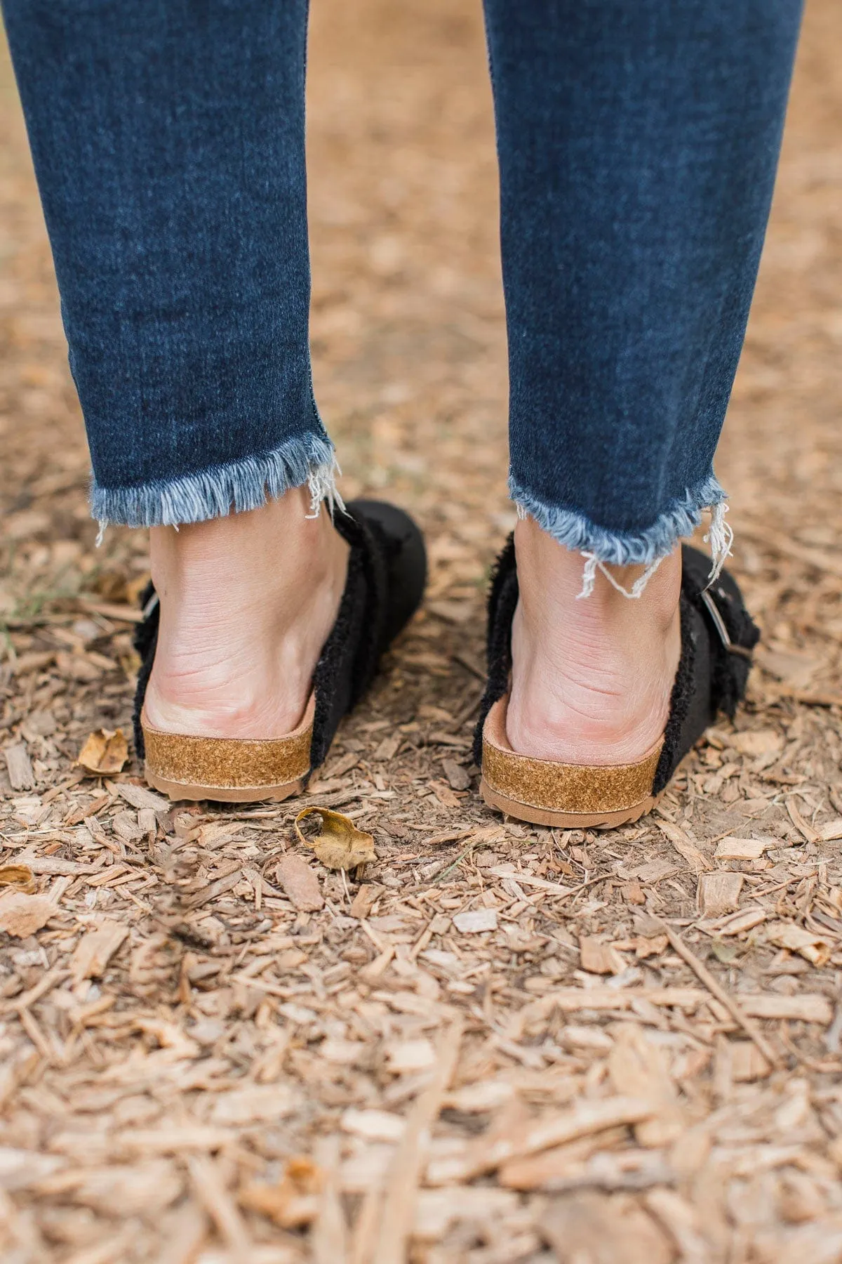 Very G Basket Mules- Black