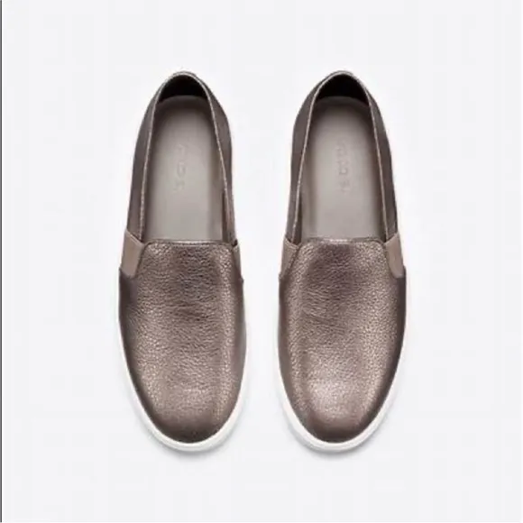 Vince Blair Metallic Leather Slip-On Shoe