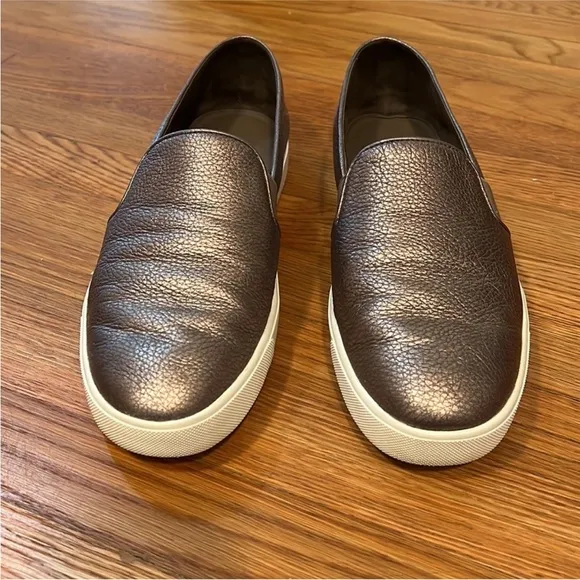 Vince Blair Metallic Leather Slip-On Shoe