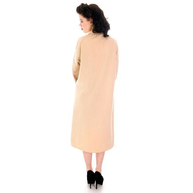 Vintage Ilie Wacs Ivory Robe Style Coat 1970S