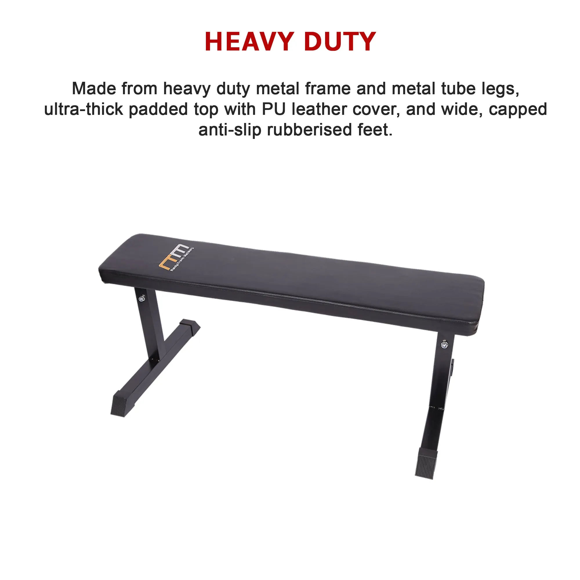 Weight Lifting Flat Bench Gym Weights Strength Bench