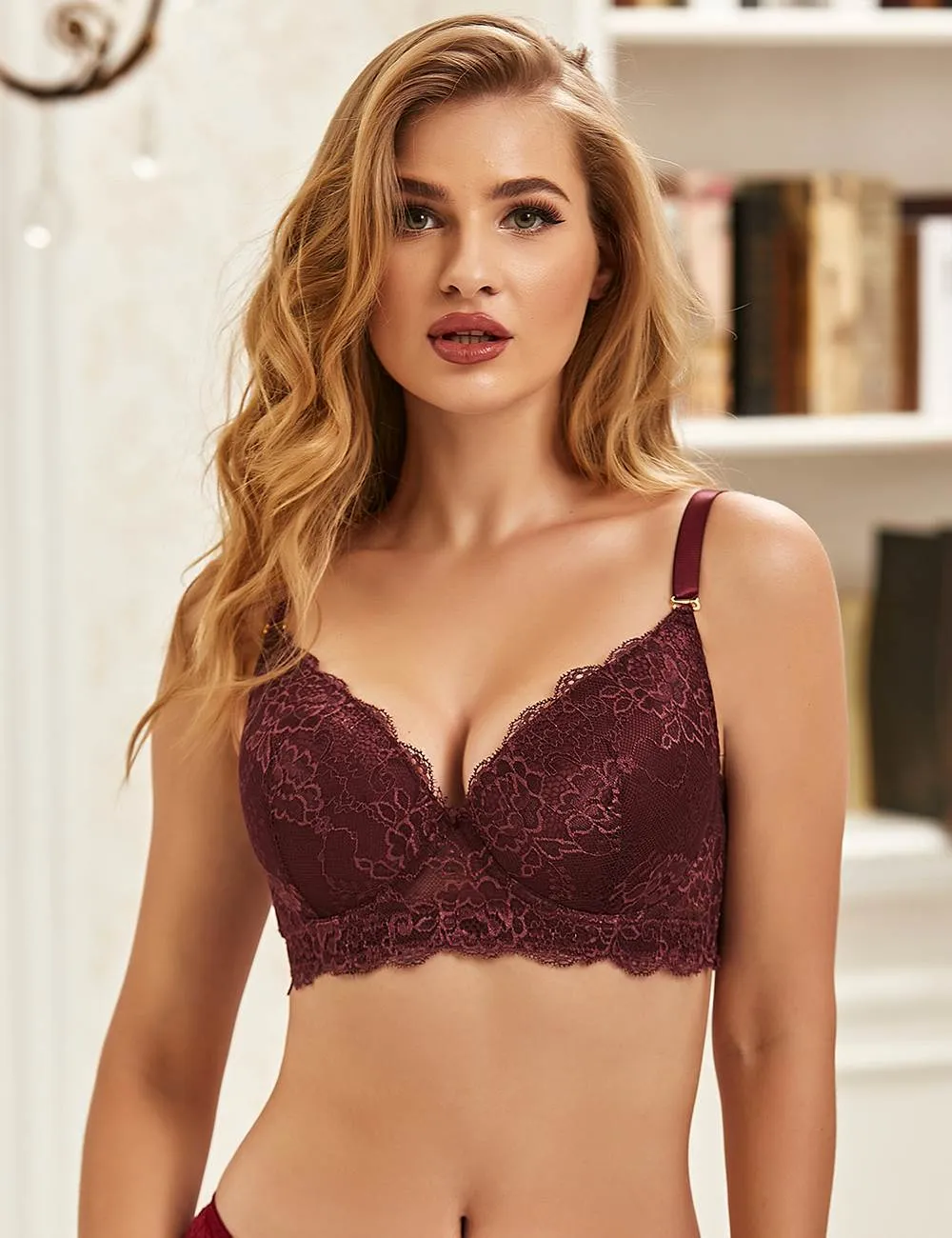 White High Quality Lace Comfortable T-shirt Bra