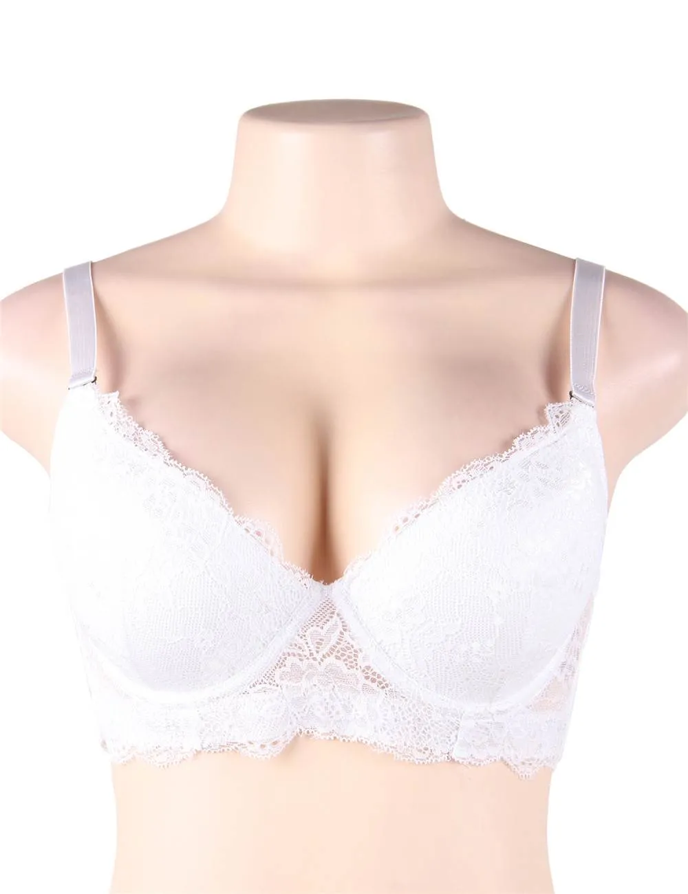 White High Quality Lace Comfortable T-shirt Bra