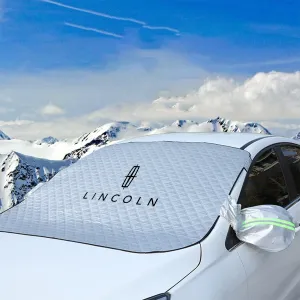 Windshield Cover for Ice and Snow, Custom fit for Car, Magnetic Windshield Cover, Water, Heat & Sag-Proof Car Windshield Snow Cover, Mirror Protector Windproof Sunshade Cover