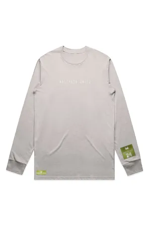 WOLFPACK UNLTD "STATEMENT" LIGHTWEIGHT TEE L/S TEXT LOGO | BONE BEIGE