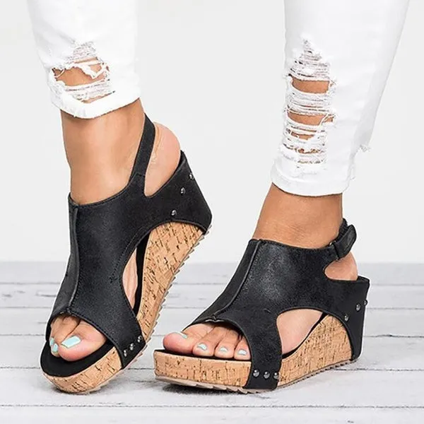 Women Fashion Casual Shoes Summer Platform Sandals Plus Size 35-43