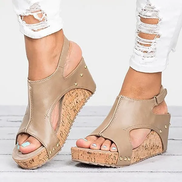 Women Fashion Casual Shoes Summer Platform Sandals Plus Size 35-43