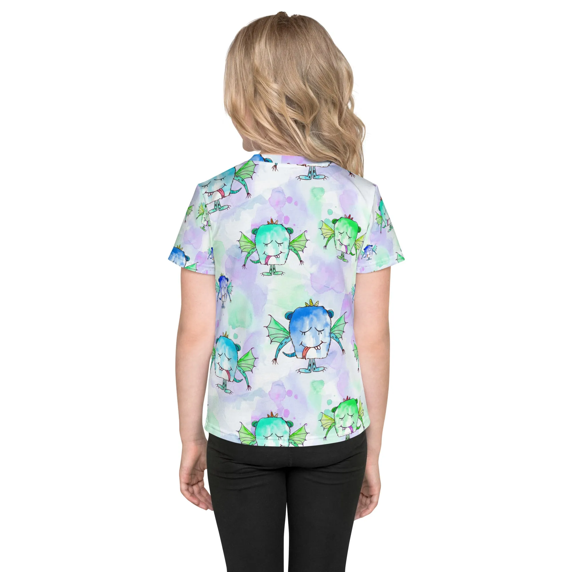 Youth-Kids crew neck t-shirt, colorful design, comfortable t shirt