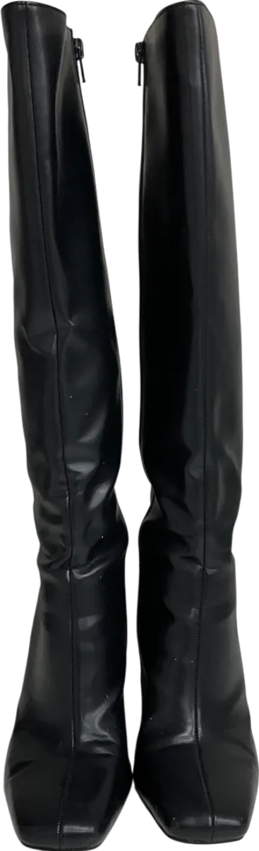 ZARA Black Knee High Boots UK 7 EU 40 👠